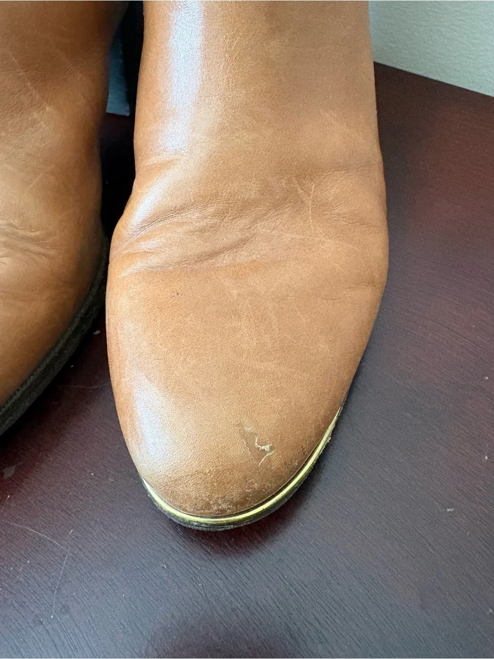 Coach Tan Leather Ankle Booties - Classic Women’s Waldorf ShoeIn Cinnamon Sz 8.5